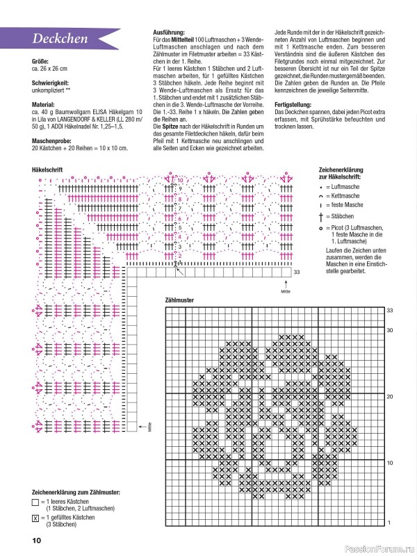 Вязаные проекты крючком в журнале «FiletHakeln leicht gemacht №5 2024»