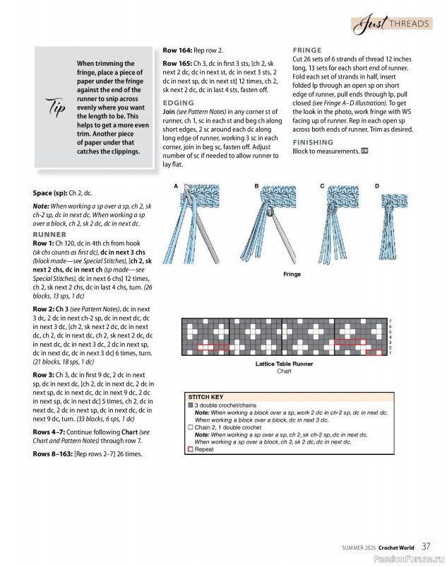 Вязаные проекты крючком в журнале «Crochet World - Summer 2025»