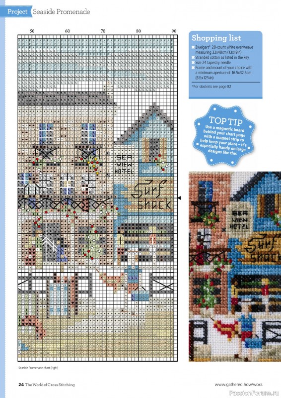 Коллекция вышивки в журнале «The World of Cross Stitching №358 2025»