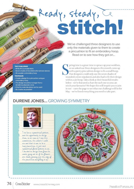 Коллекция вышивки в журнале «CrossStitcher №393 2023»