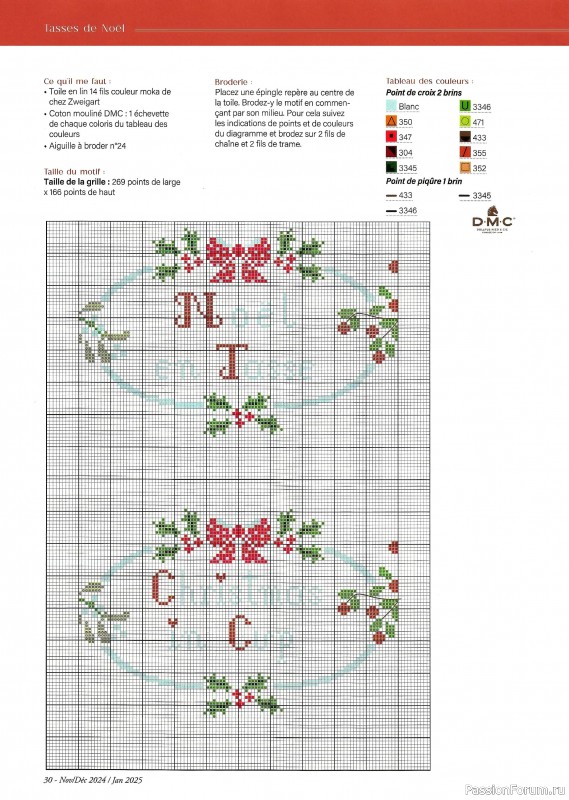 Коллекция вышивки в журнале «Creation point de croix №109 2024»