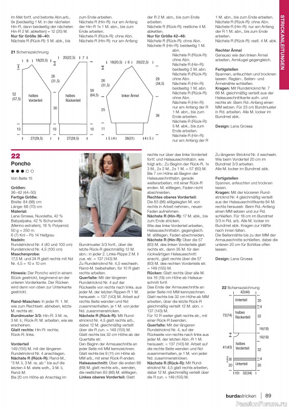 Вязаные модели в журнале «Burda Stricken №6 2020»