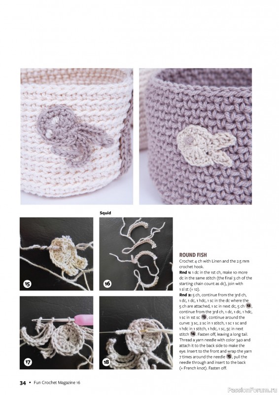 Вязаные проекты крючком в журнале «Fun Crochet Magazine №16 2024»