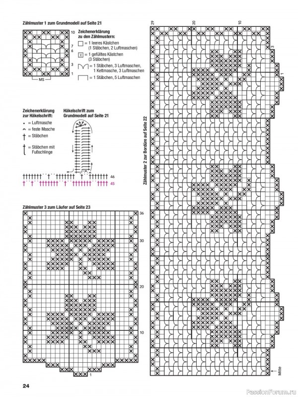 Вязаные проекты крючком в журнале «Filethakeln leicht gemacht №1 2023»