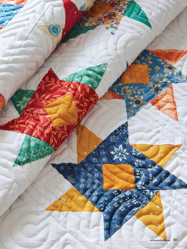 Коллекция проектов для рукодельниц в журнале «American Patchwork & Quilting №195 2025»