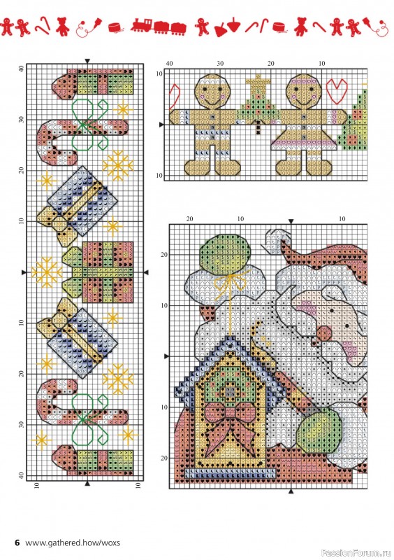 Коллекция вышивки в журнале «The World of Cross Stitching №350 2024»