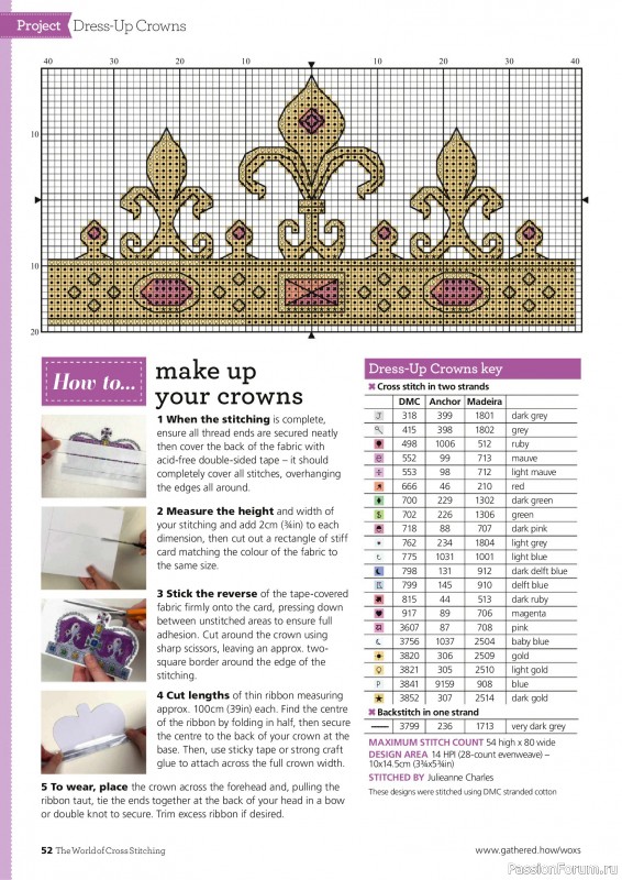 Коллекция вышивки в журнале «The World of Cross Stitching №358 2025»