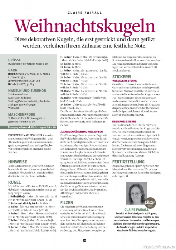 Вязаные проекты спицами в журнале «The Knitter Germany №73 2024»