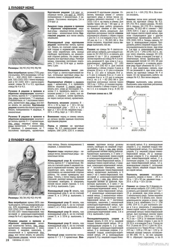 Вязаные модели в журнале «Verena №3 2023»