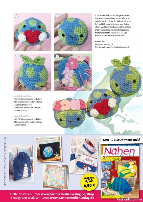 Вязаные проекты крючком в журнале «Amigurumi Magazin №21 2025»