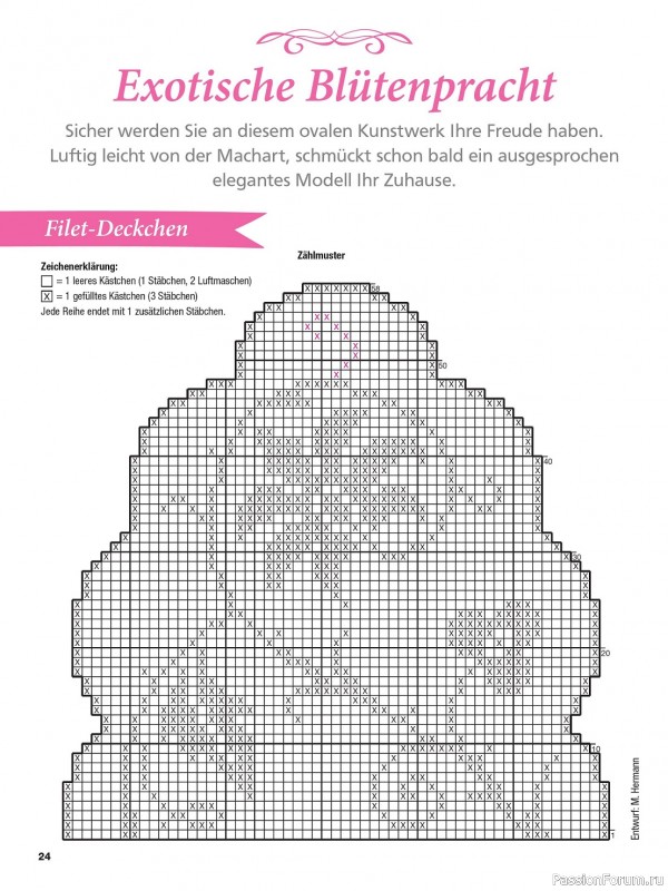 Вязаные проекты крючком в журнале «FiletHakeln HA109 2024»