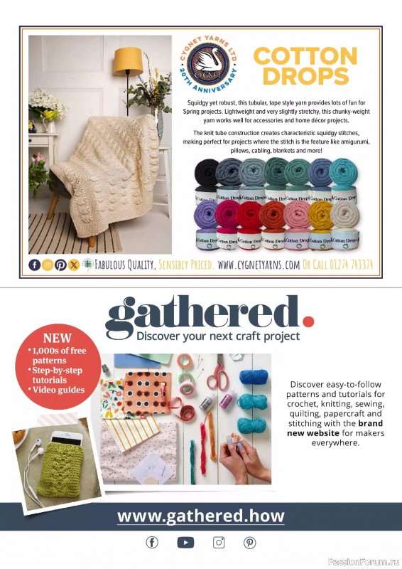 Вязаные проекты крючком в журнале «Simply Knitting №263 2025»
