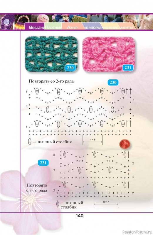 Вязаные проекты в книге «500 волшебных узоров на любой вкус». Продолжение