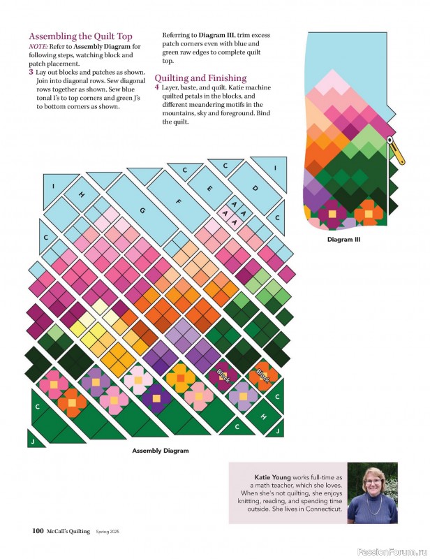 Коллекция проектов для рукодельниц в журнале «McCalls Quilting - Spring 2025»