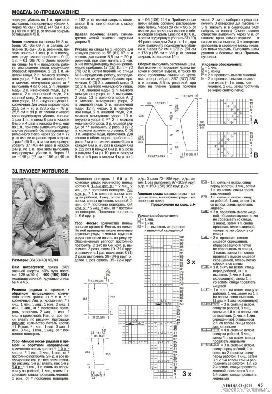 Вязаные модели в журнале «Verena №3 2024»