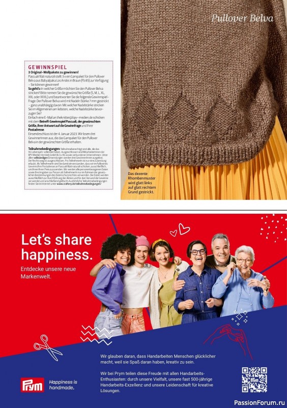 Вязаные модели крючком в журнале «The Knitter Germany №61 2022 »