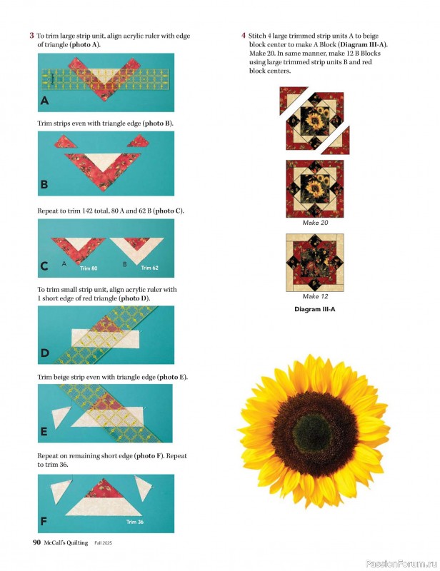 Коллекция проектов для рукодельниц в журнале «McCall's Quilting - Fall 2025»