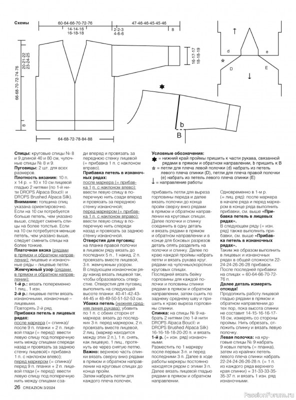 Вязаные модели в журнале «Creazion №3 2024»