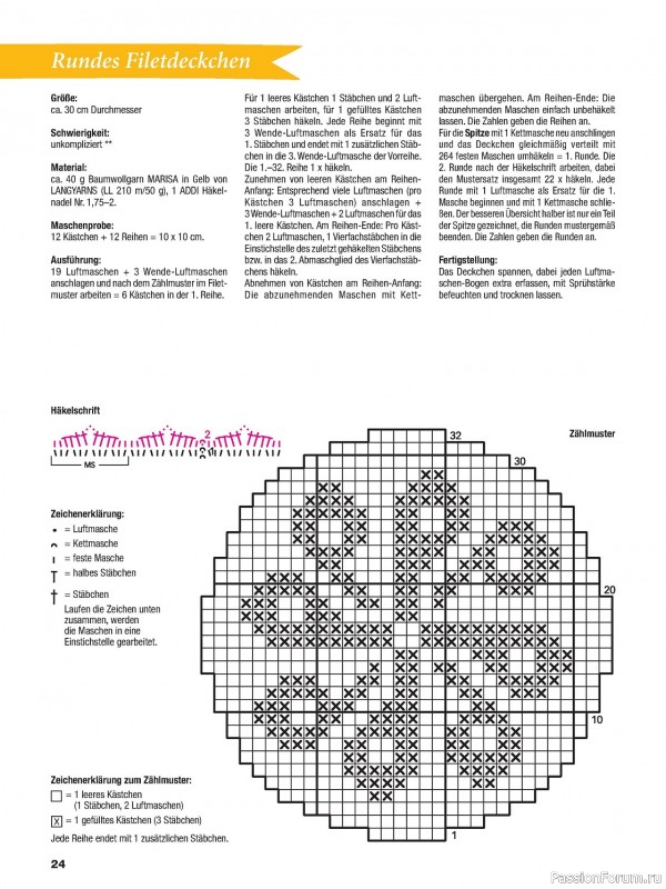Вязаные проекты крючком в журнале «Filethakeln leicht gemacht №1 2024»