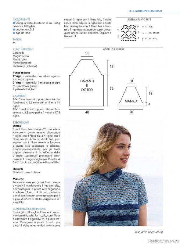 Вязаные проекты крючком в журнале «Uncinetto Indossato №4 2024»