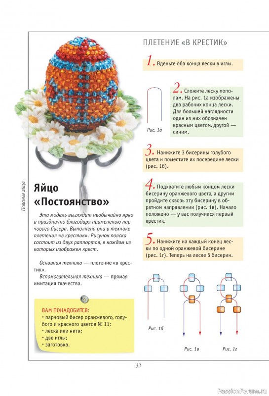 Коллекция проектов для рукодельниц в книге «Подарочные яйца из бисера»