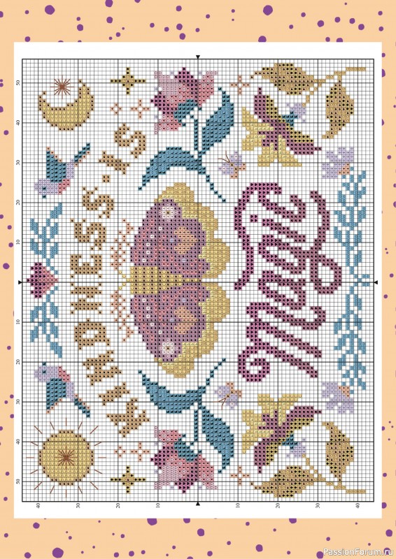 Коллекция вышивки в журнале «The World of Cross Stitching №351 2024»