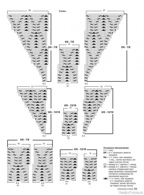 Вязаные модели спицами в журнале «Creazion №2 2023»