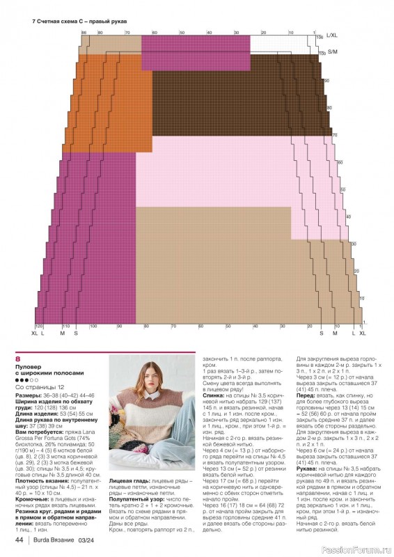 Вязаные модели в журнале «B-Вязание №3 2024»