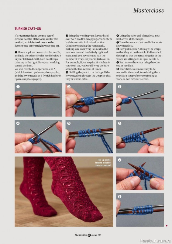 Вязаные проекты спицами в журнале «The Knitter Issue 190 2023»