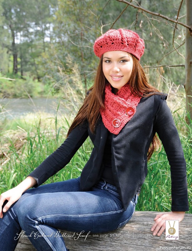 Вязаные проекты в журнале «Beanies Shawls & Scarves – April 2023