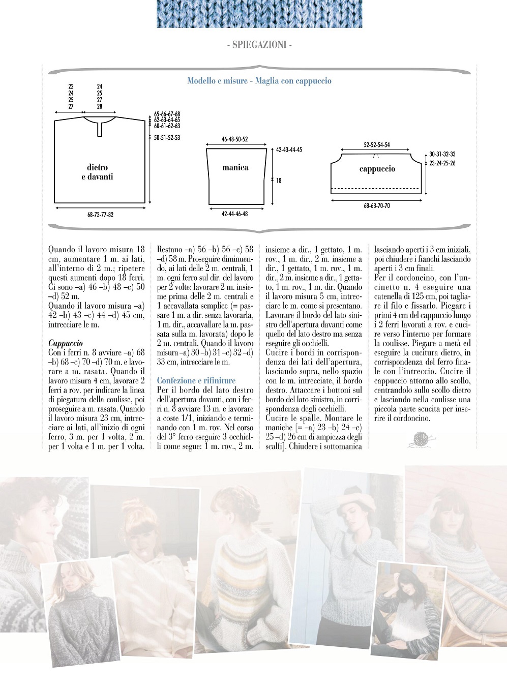 Женские модели одежды в журнале "Piu Maglia №27 2022"