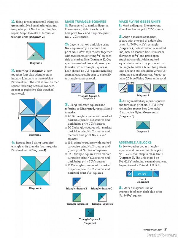 Коллекция проектов для рукодельниц в журнале «American Patchwork & Quilting №193 2025»