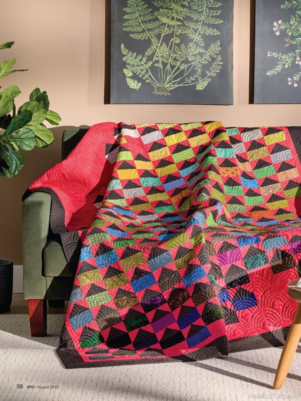 Коллекция проектов для рукодельниц в журнале «American Patchwork & Quilting №195 2025»