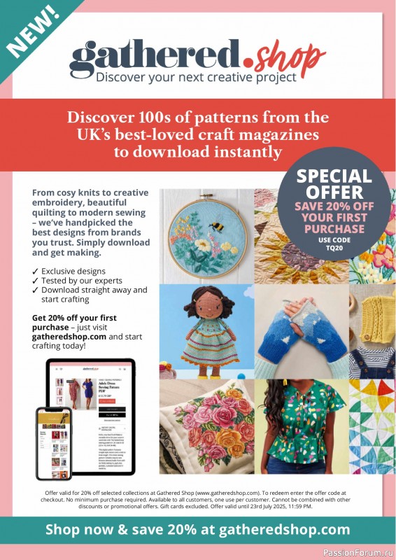 Коллекция проектов для рукодельниц в журнале «Todays Quilter №128 2025»