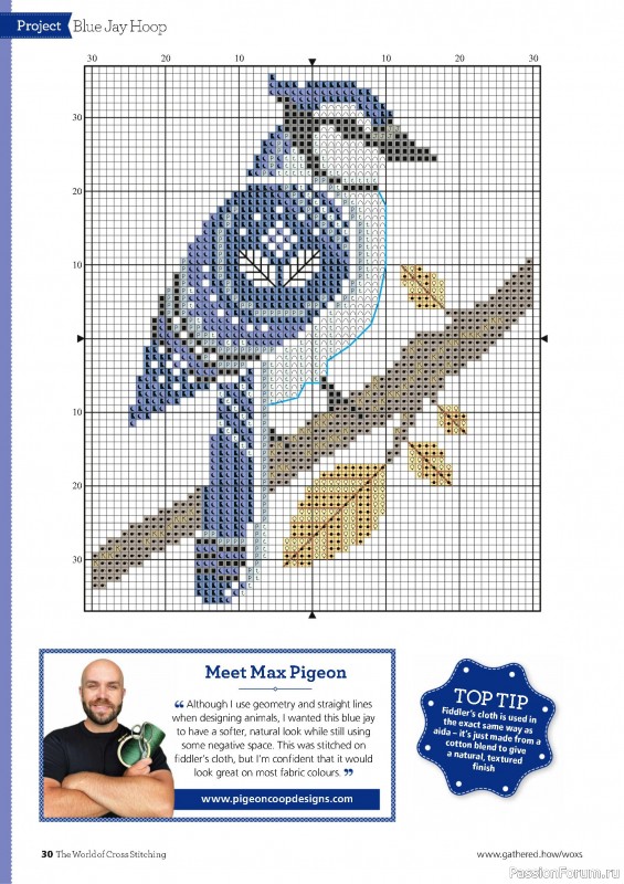 Коллекция вышивки в журнале «The World of Cross Stitching №355 2025»