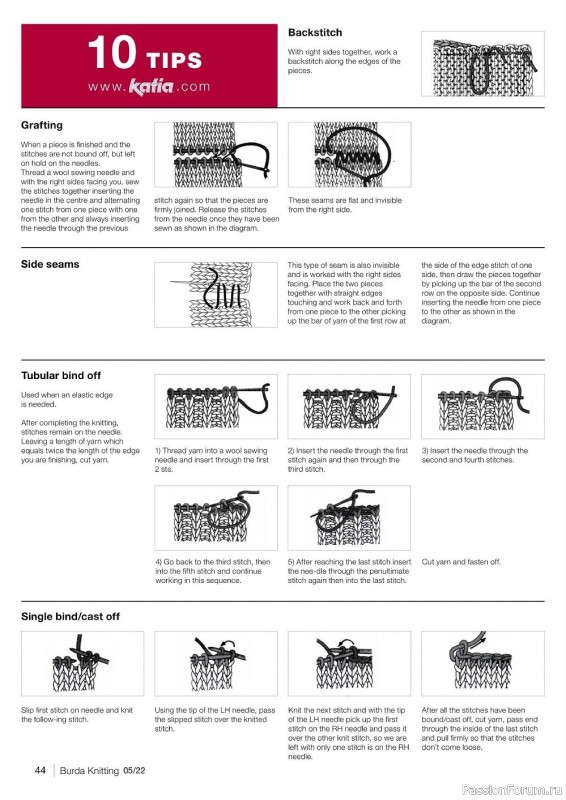 Вязаные модели в журнале «Burda Knitting №5 2022»