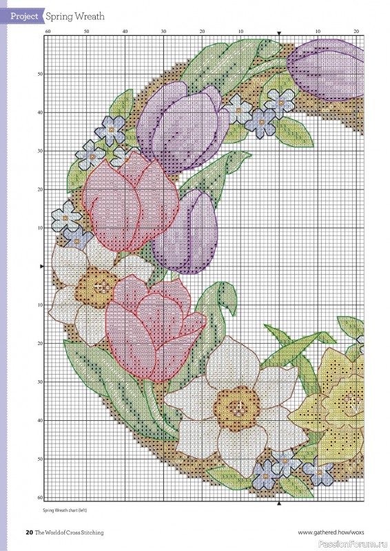 Коллекция вышивки в журнале «The World of Cross Stitching №343 2024»