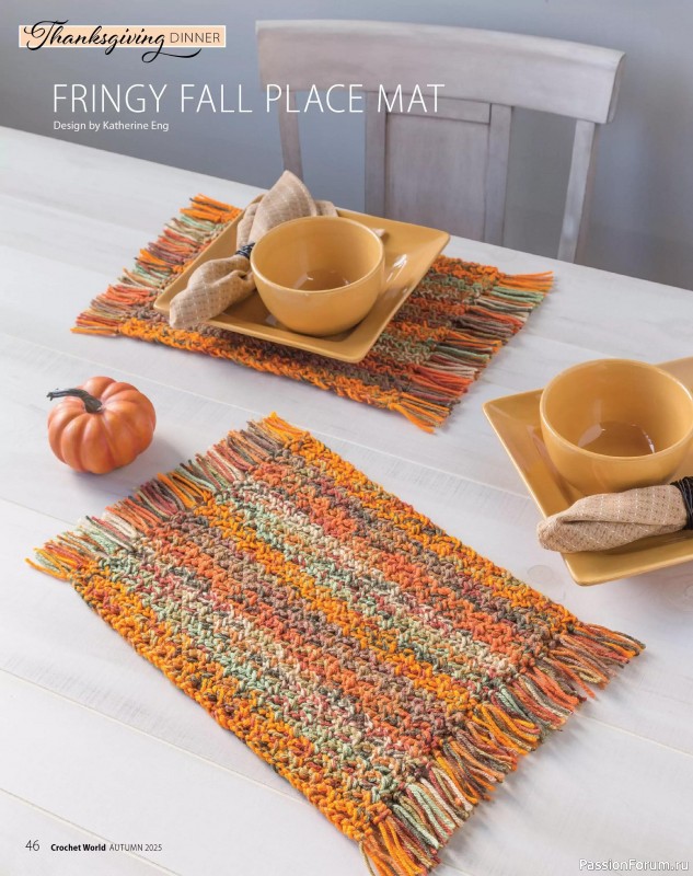 Вязаные проекты крючком в журнале «Crochet World - Autumn 2025»