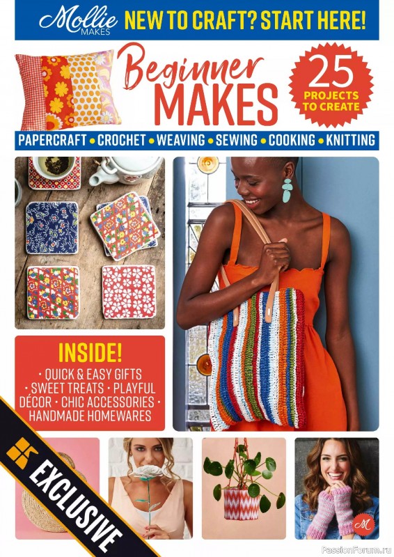 Коллекция проектов для рукодельниц в журнале &laquo;Mollie Makes Presents - Beginner Makers 2025&raquo;