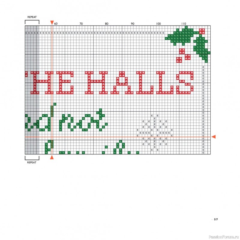 Коллекция вышивки в книге «Cross-Stitch for the Holidays»