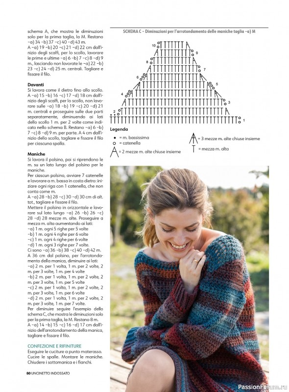 Вязаные проекты крючком в журнале «Uncinetto Indossato №2 2023/2024»