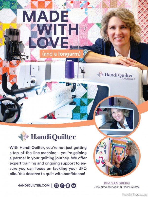 Коллекция проектов для рукодельниц в журнале «American Patchwork & Quilting №195 2025»