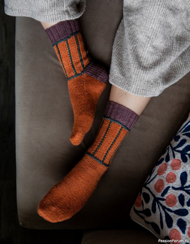 Вязаные проекты в книге «52 Weeks of Socks Vol. II»