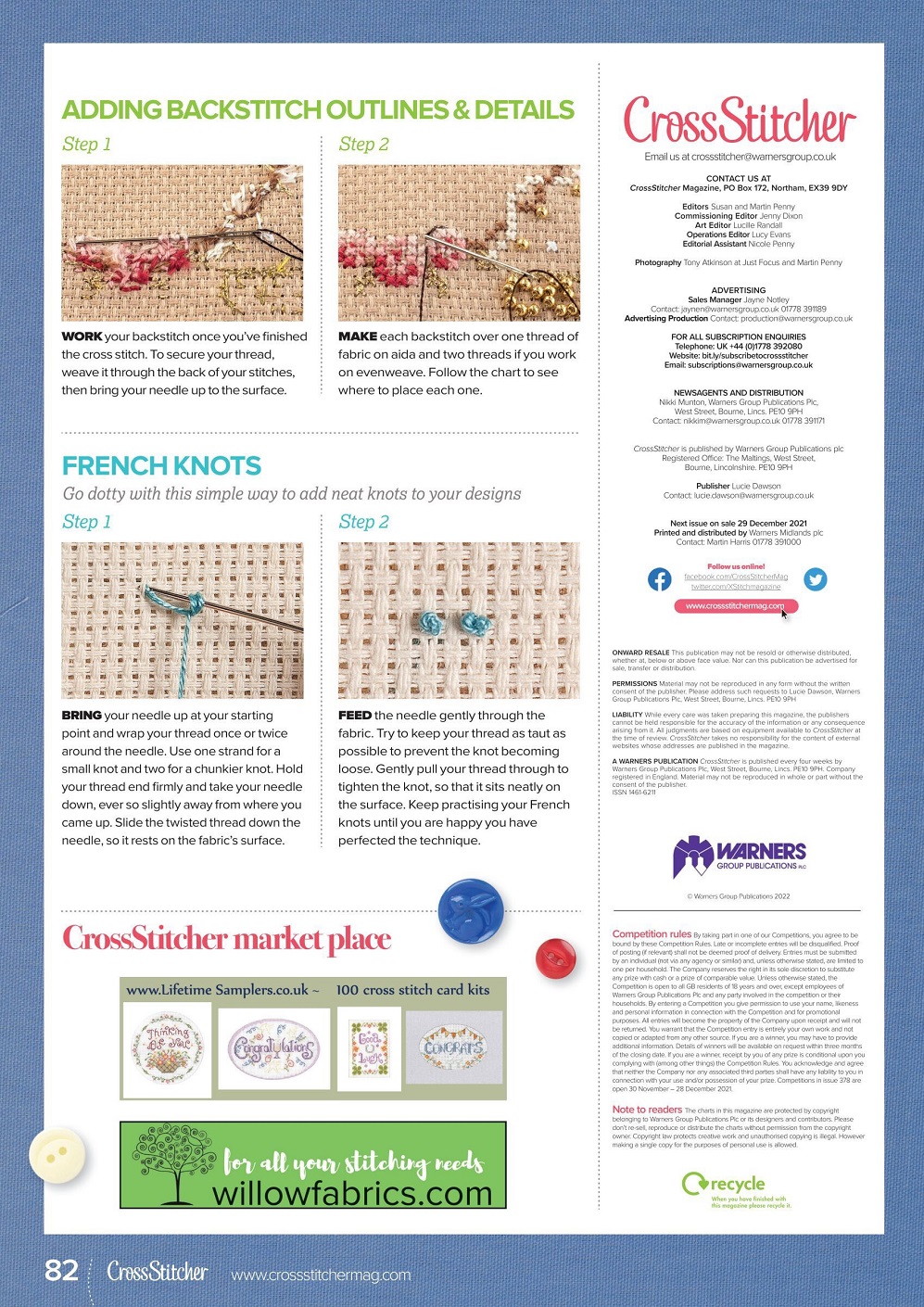 Схемы вышивки крестом в журнале "CrossStitcher" №378 2022