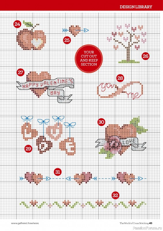 Коллекция вышивки в журнале «The World of Cross Stitching №355 2025»