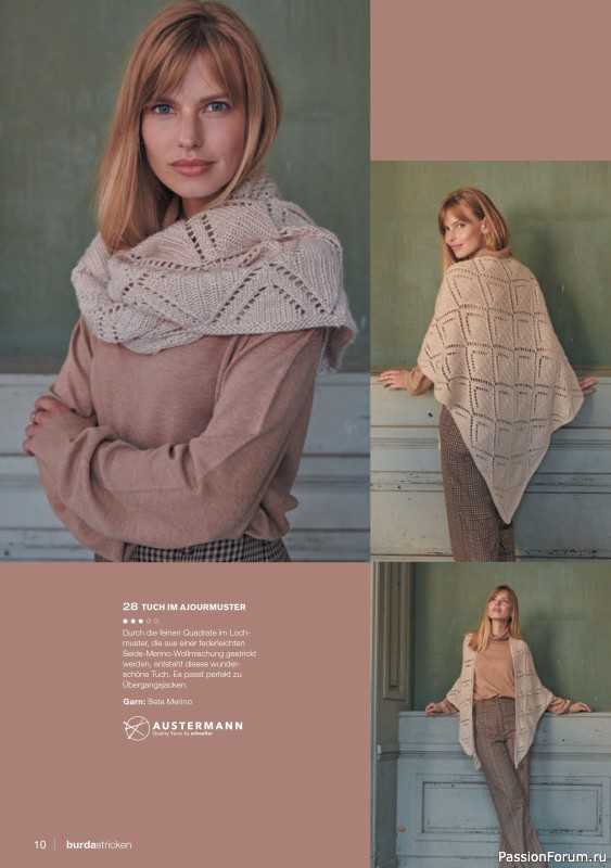 Вязаные модели в журнале «Burda Stricken №1 2022»