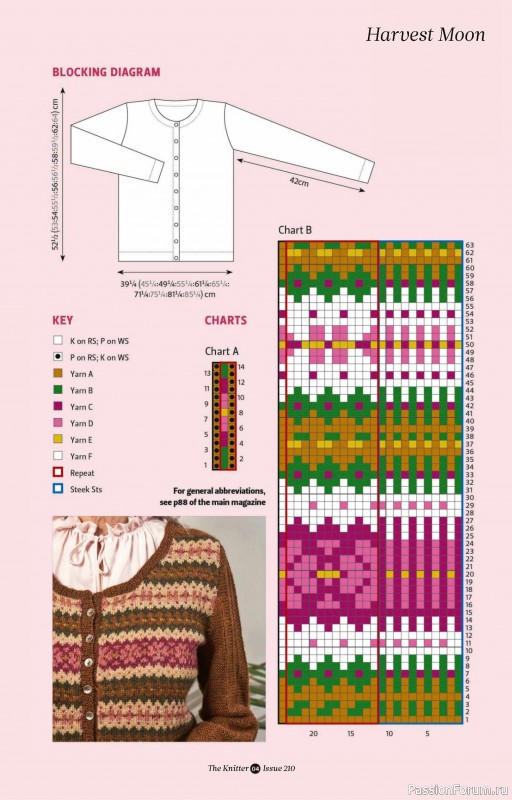 Вязаные проекты спицами в журнале «The Knitter №210 2024»