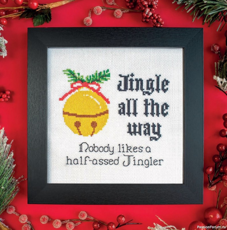 Коллекция вышивки в книге «Cross-Stitch for the Holidays»