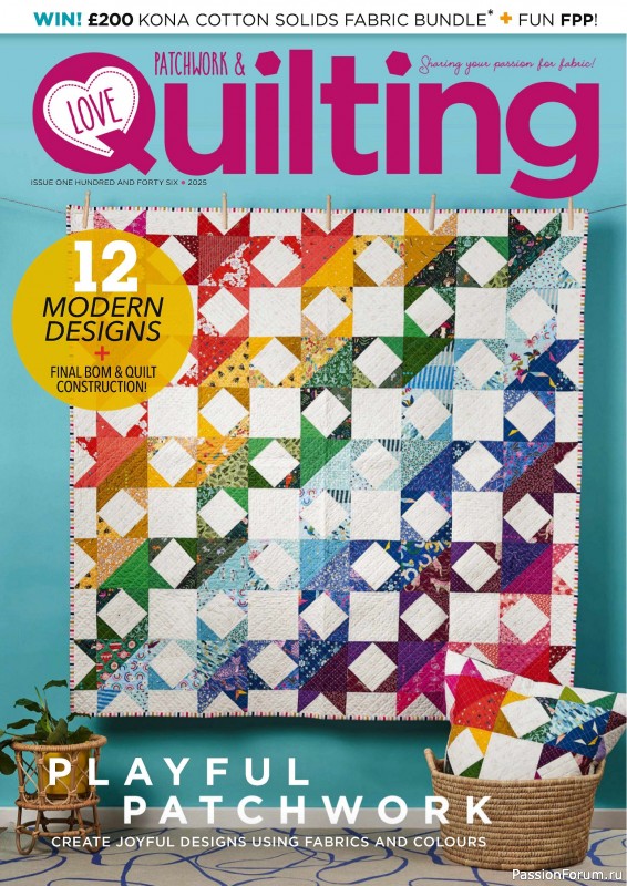 Коллекция проектов для рукодельниц в журнале «Love Patchwork & Quilting №146 2025»