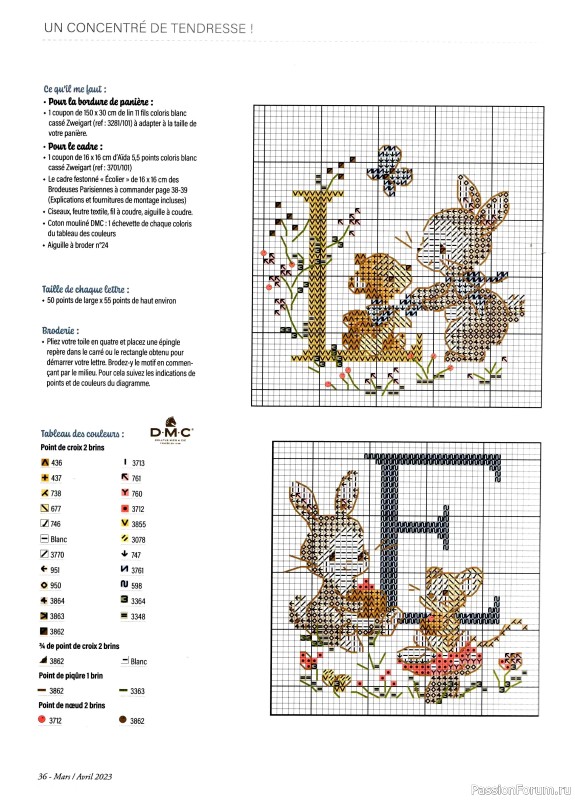 Коллекция вышивки в журнале «Creation point de croix №99 2023»